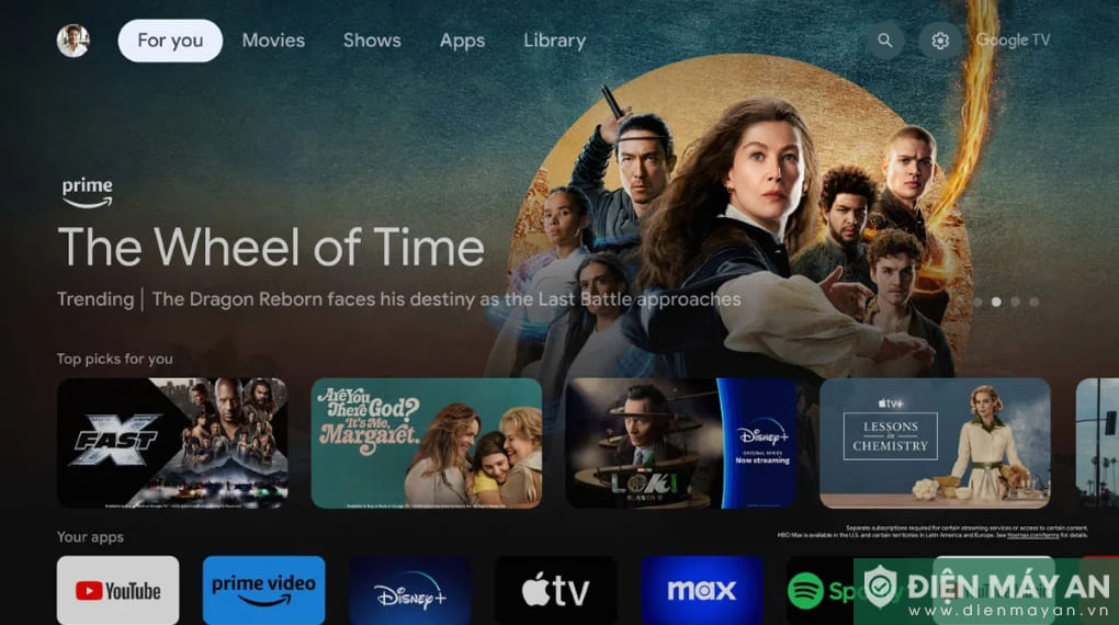 Google Tivi TCL AI 4K 75 inch 75P6K